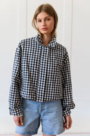 Juliette Gingham Zip Jacket - ascot + hart