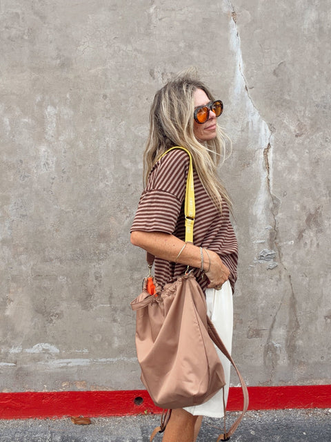 Kai Striped Oversized Tee - ascot + hart