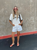 Kennedy Mid Rise Cut Off Shorts - ascot + hart