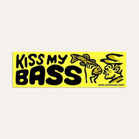 Kiss My Bass - Bumper Sticker - ascot + hart