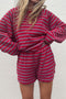 Lara Striped Terry Shorts - ascot + hart