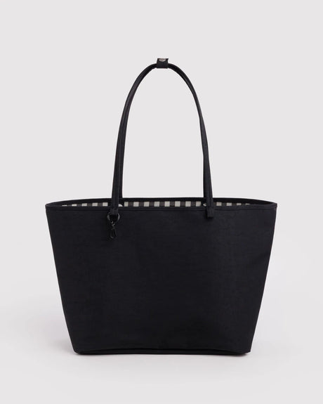 Large Nylon Reversible Tote - Black Mix - ascot + hart
