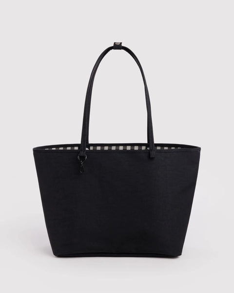 Large Nylon Reversible Tote - Black Mix - ascot + hart