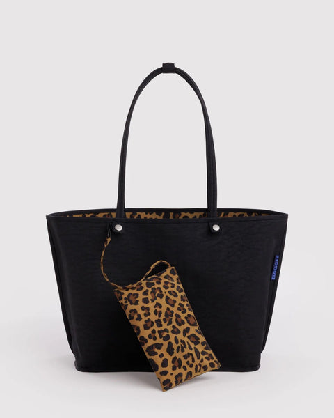 Large Nylon Reversible Tote - Leopard Mix - ascot + hart