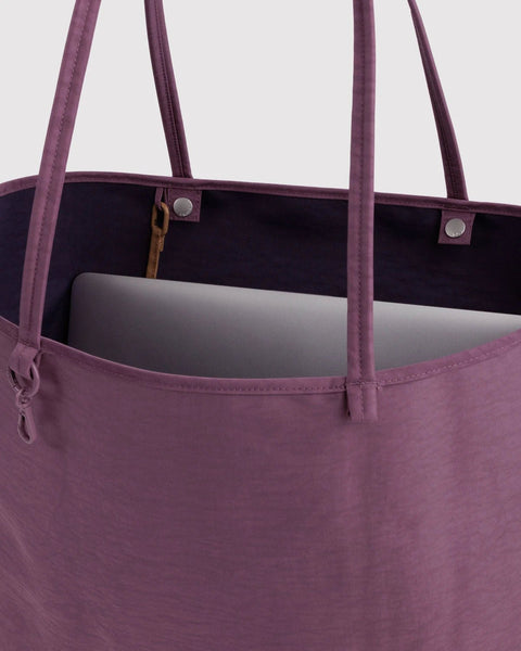 Large Nylon Reversible Tote - Wild Plum Mix - ascot + hart