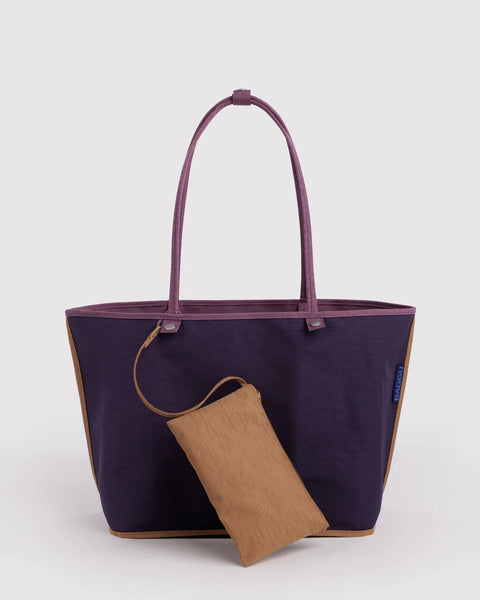 Large Nylon Reversible Tote - Wild Plum Mix - ascot + hart