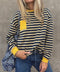 Layna Striped Crew Neck Long Sleeve - ascot + hart