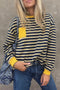 Layna Striped Crew Neck Long Sleeve - ascot + hart