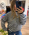 Leighton Striped Cardigan - ascot + hart