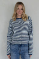 Leighton Striped Cardigan - ascot + hart