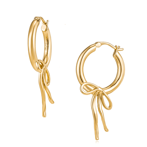 Lisette Bow Hoops - ascot + hart