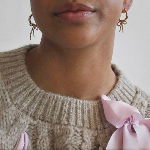 Lisette Bow Hoops - ascot + hart