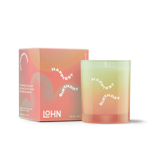 LOHN Birthday Candle - Champagne & Orange Zest - ascot + hart