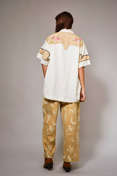 Lulu Western Wide Leg Pants - ascot + hart