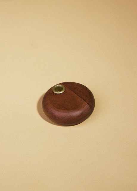 Mango Wood & Metal Taper Holder - ascot + hart