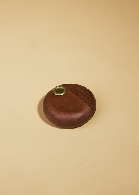 Mango Wood & Metal Taper Holder - ascot + hart