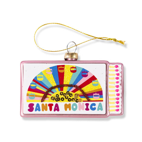 Matchbook Ornament - Santa Monica - ascot + hart