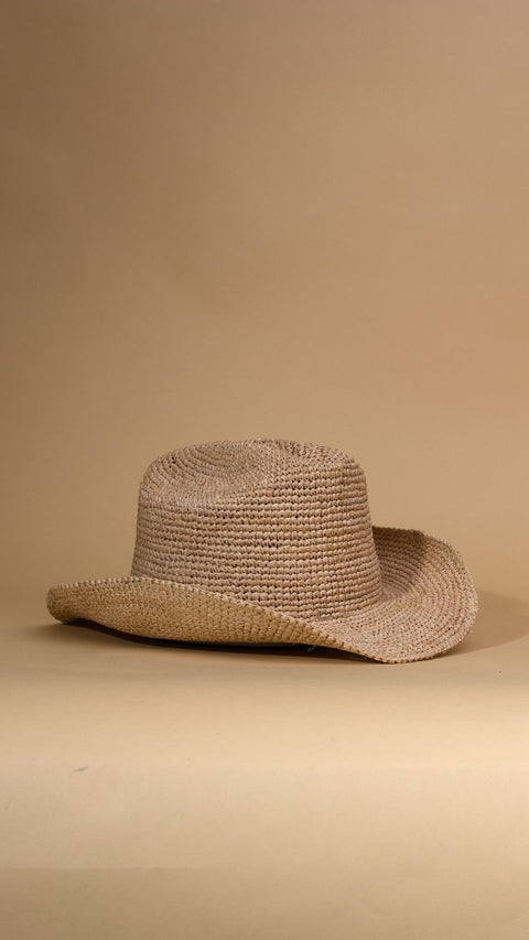 Milly Raffia Cowboy Hat - ascot + hart