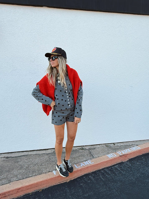 Monroe Polka Dot Cardigan - ascot + hart