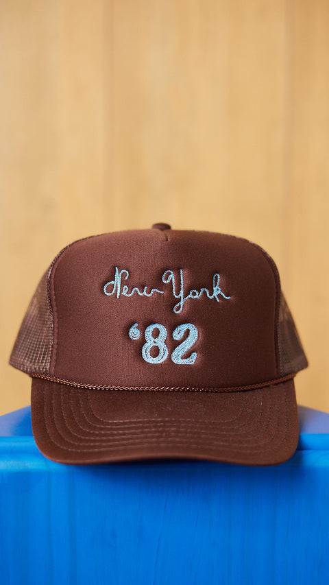 New York '82 Embroidered Trucker - ascot + hart