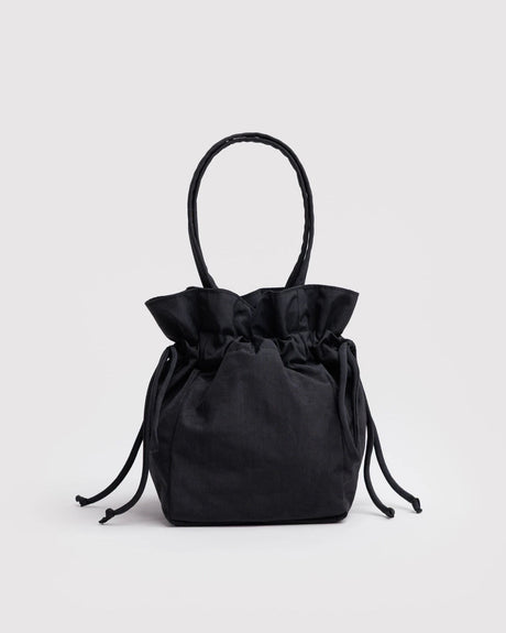 Nylon Drawstring Bag - Black - ascot + hart