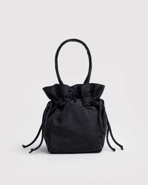 Nylon Drawstring Bag - Black - ascot + hart