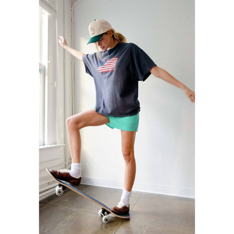 Oversized USA Flag Tee - ascot + hart