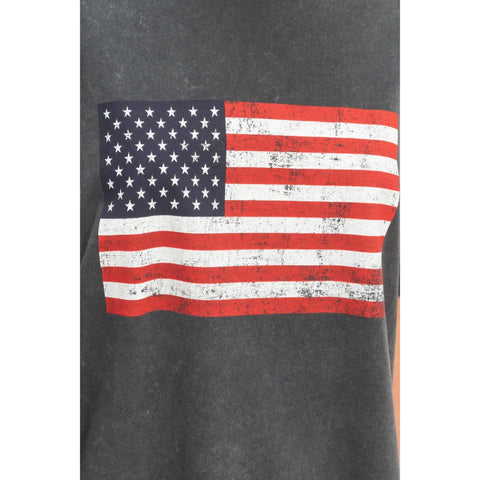 Oversized USA Flag Tee - ascot + hart