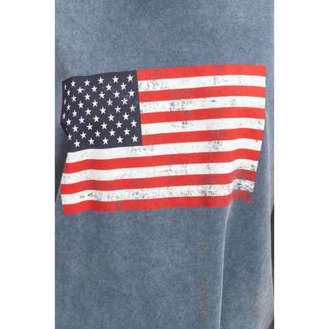 Oversized USA Flag Tee - ascot + hart