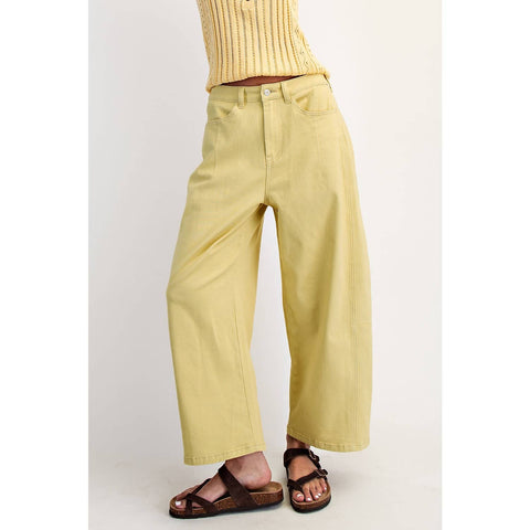 Paige Mid Rise Barrel Twill Jeans - ascot + hart