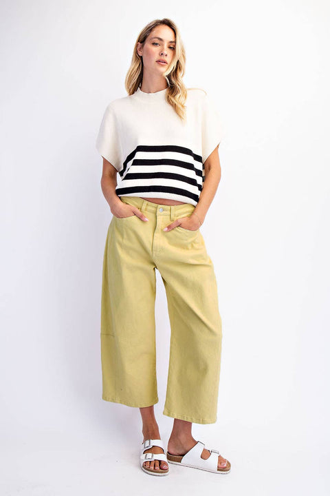 Paige Mid Rise Barrel Twill Jeans - ascot + hart