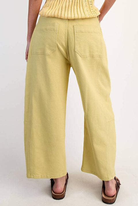 Paige Mid Rise Barrel Twill Jeans - ascot + hart
