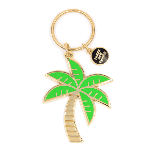 Palm Tree Enamel Keychain - ascot + hart