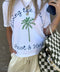 Palm Tree Living The Dream Crop Tee - ascot + hart
