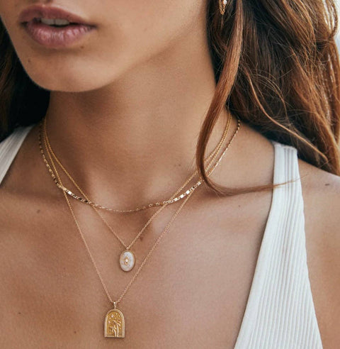 Palmy Nights Talisman Necklace - ascot + hart