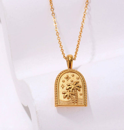 Palmy Nights Talisman Necklace - ascot + hart