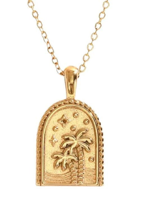 Palmy Nights Talisman Necklace - ascot + hart