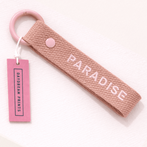 Paradise Embroidered Keychain - 5" - ascot + hart