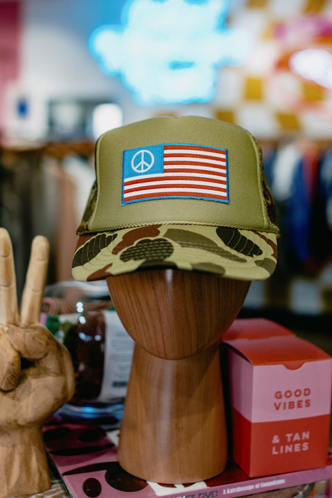 Peace Flag Trucker - ascot + hart