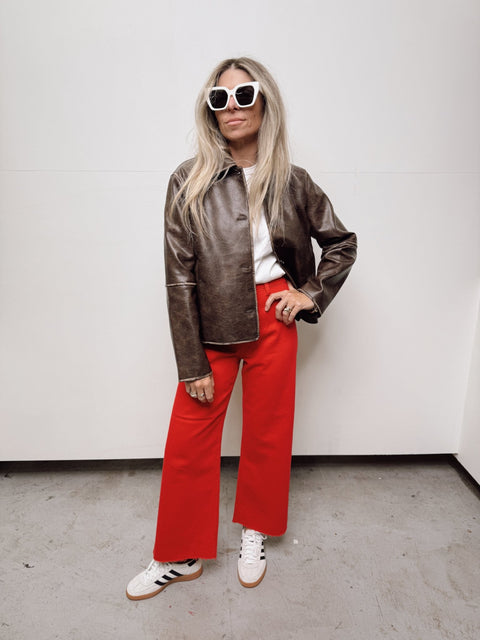 Penny High Rise Wide Leg Crop - ascot + hart