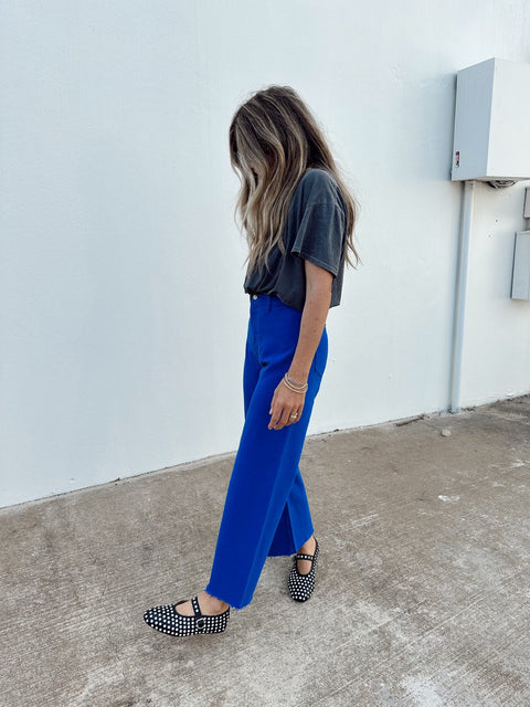 Penny High Rise Wide Leg Crop - ascot + hart