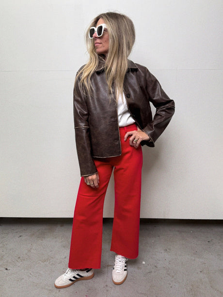 Penny High Rise Wide Leg Crop - ascot + hart