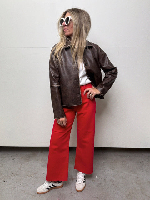 Penny High Rise Wide Leg Crop - ascot + hart