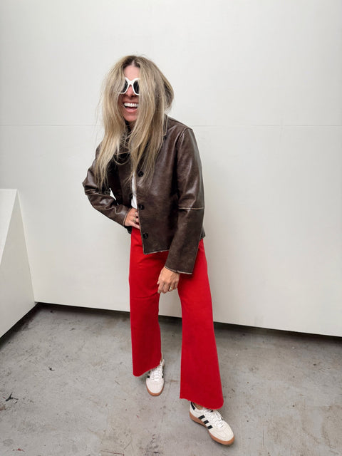 Penny High Rise Wide Leg Crop - ascot + hart