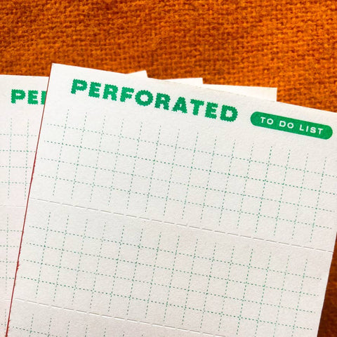 Perforated To Do List - ascot + hart