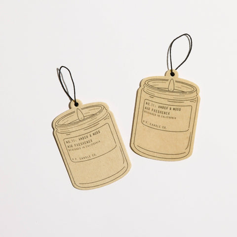 P.F. Candle Air Freshener - Amber & Moss (2 Pack) - ascot + hart