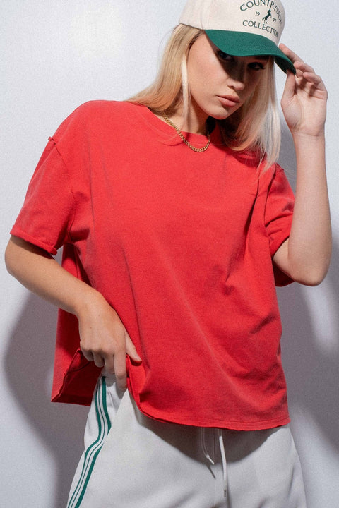Poppy Boxy Oversized Tee - ascot + hart