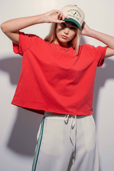 Poppy Boxy Oversized Tee - ascot + hart
