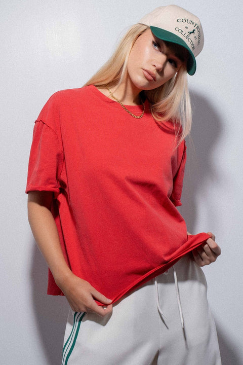 Poppy Boxy Oversized Tee - ascot + hart