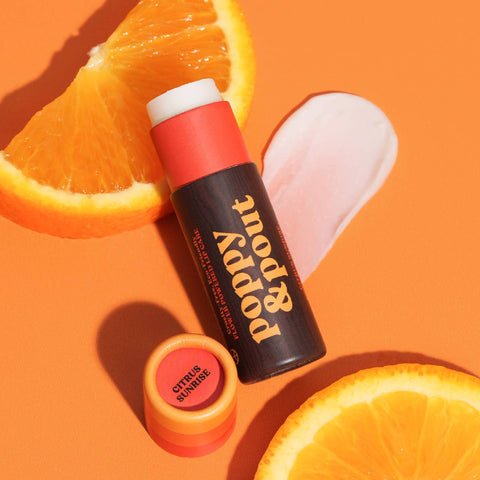 Poppy & Pout - Citrus Sunrise Retro Surf Lip Balm - ascot + hart